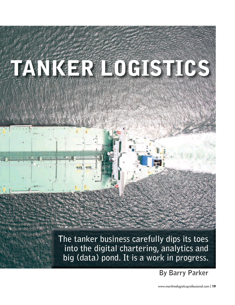 Maritime Logistics Professional Magazine, page 19,  Jul/Aug 2018