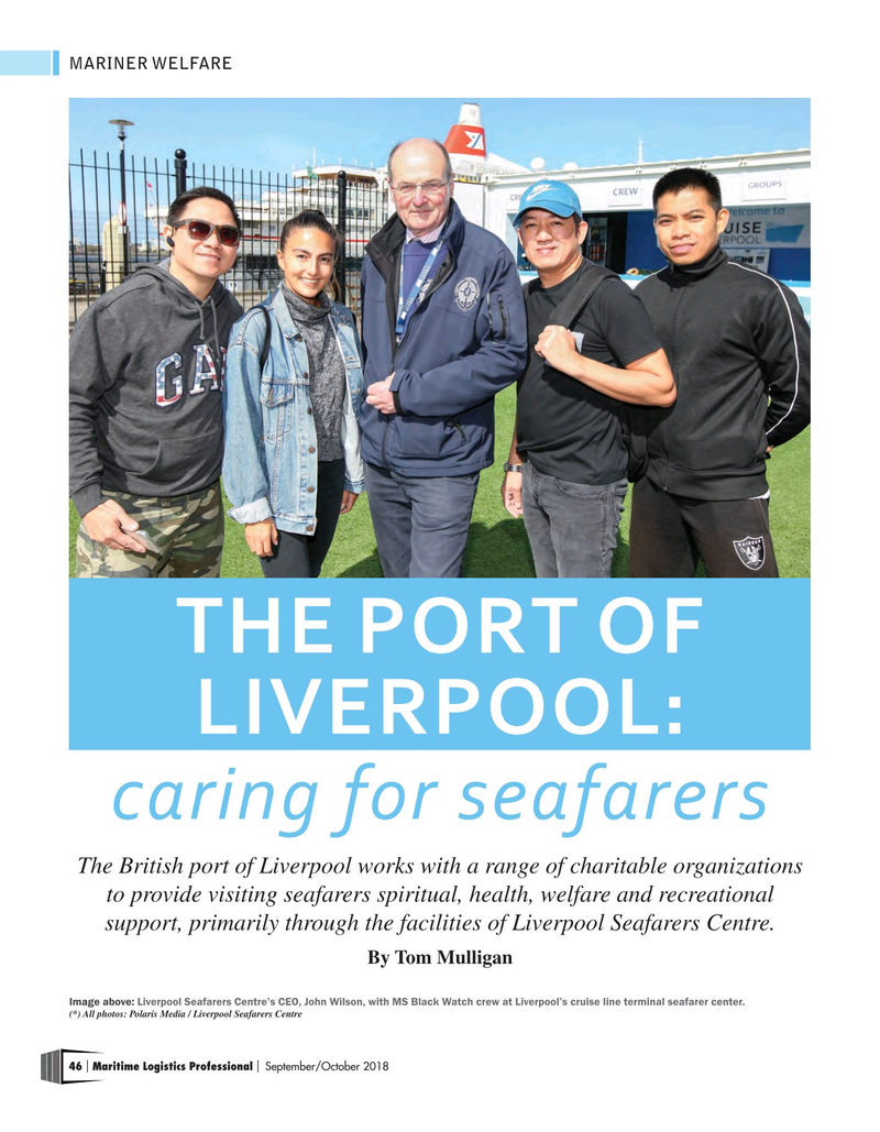Maritime Logistics Professional Magazine, page 46,  Sep/Oct 2018