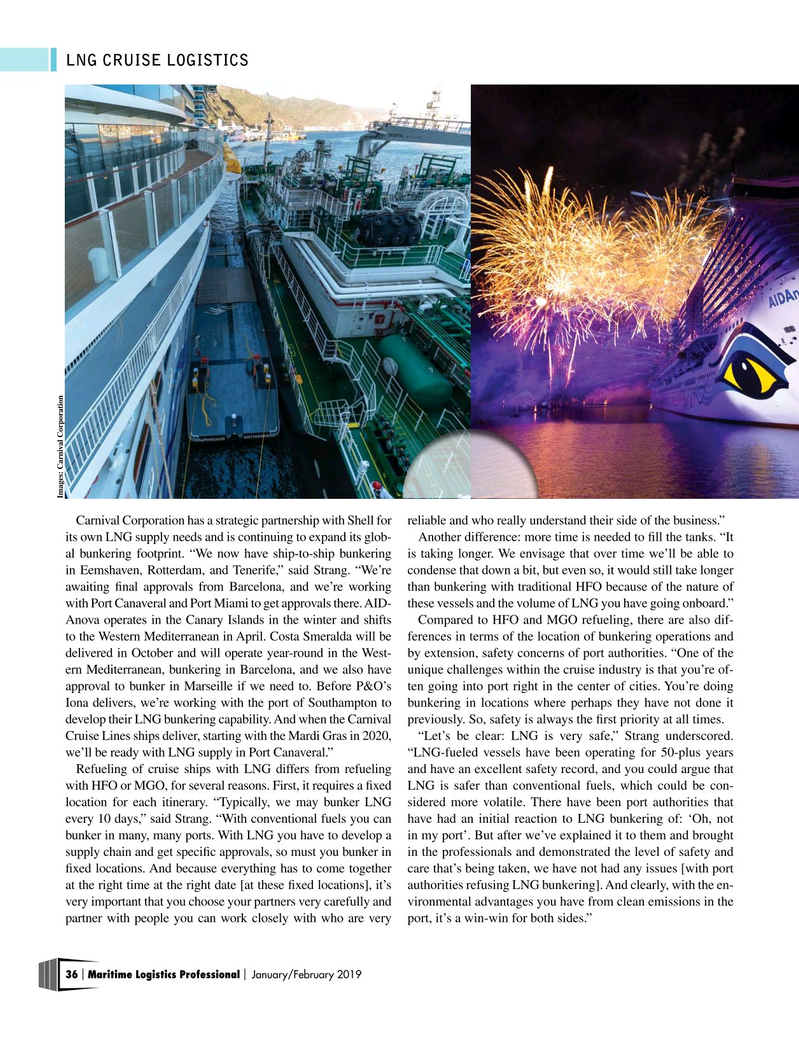 Maritime Logistics Professional Magazine, page 36,  Jan/Feb 2019