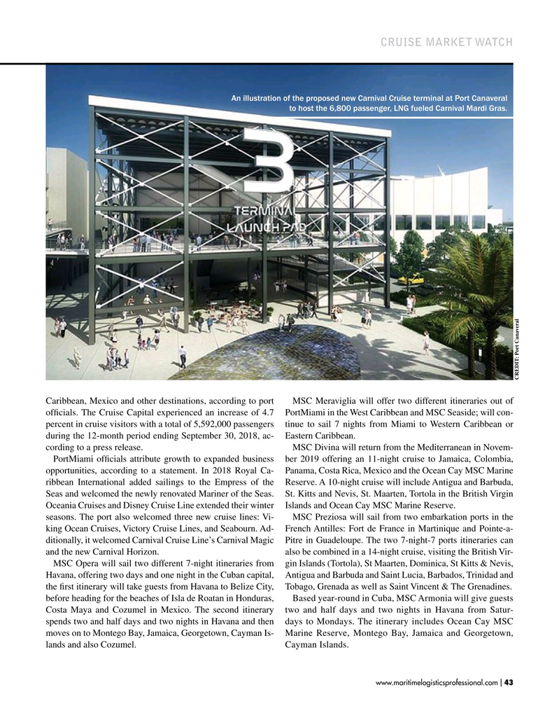Maritime Logistics Professional Magazine, page 43,  Jan/Feb 2019