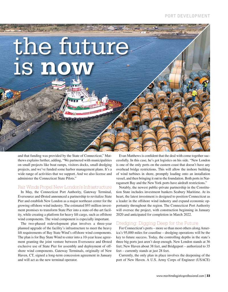 Maritime Logistics Professional Magazine, page 33,  May/Jun 2019