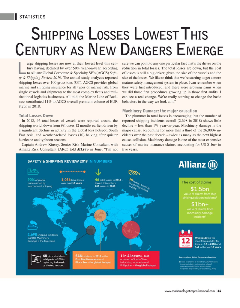 Maritime Logistics Professional Magazine, page 45,  May/Jun 2019