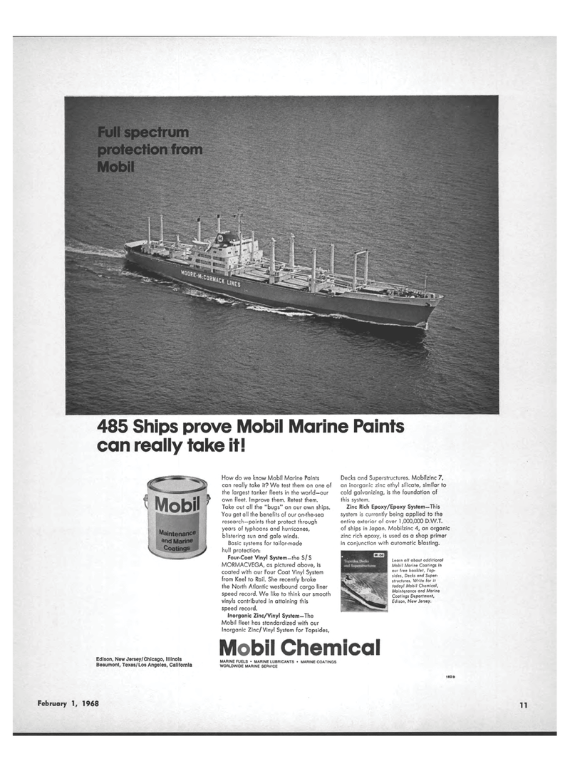 Maritime Reporter Magazine, page 9,  Feb 1968