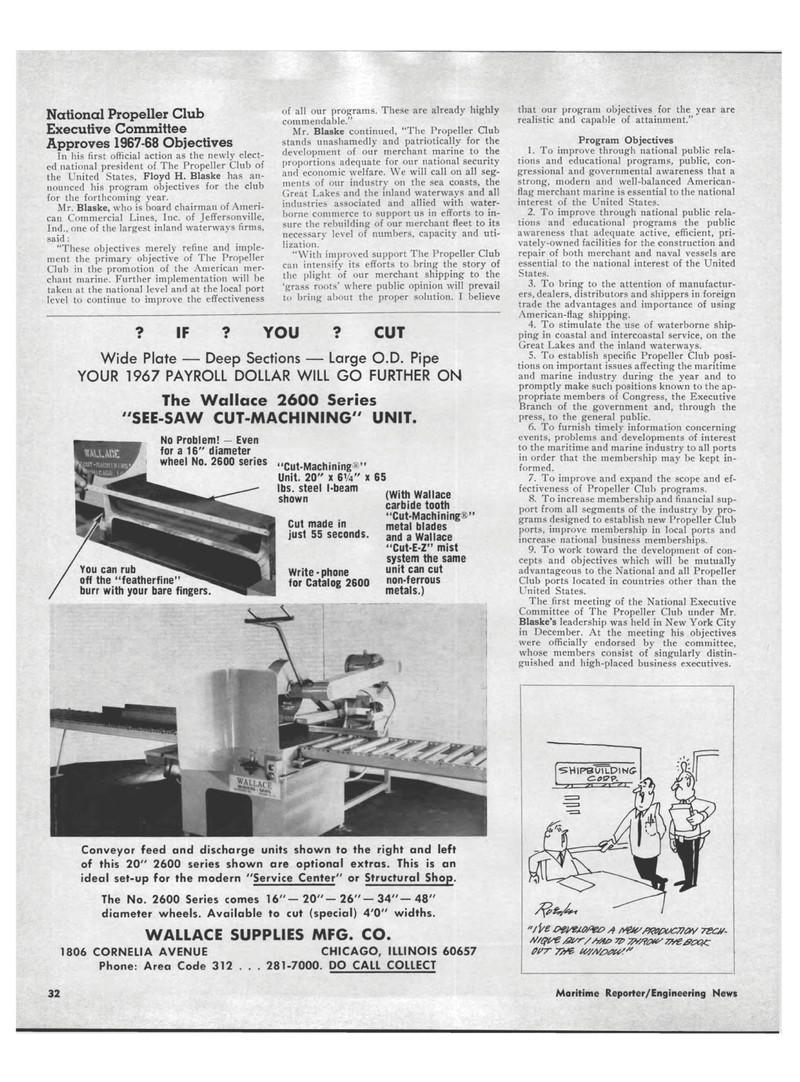 Maritime Reporter Magazine, page 30,  Feb 1968