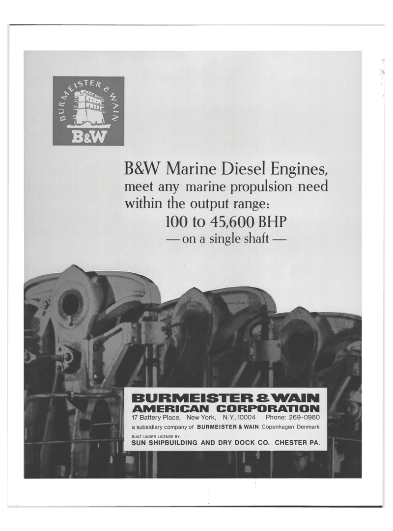 Maritime Reporter Magazine, page 3rd Cover,  Jan 1969