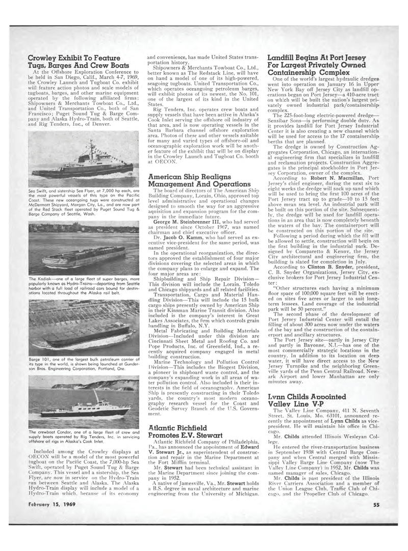 Maritime Reporter Magazine, page 49,  Feb 15, 1969