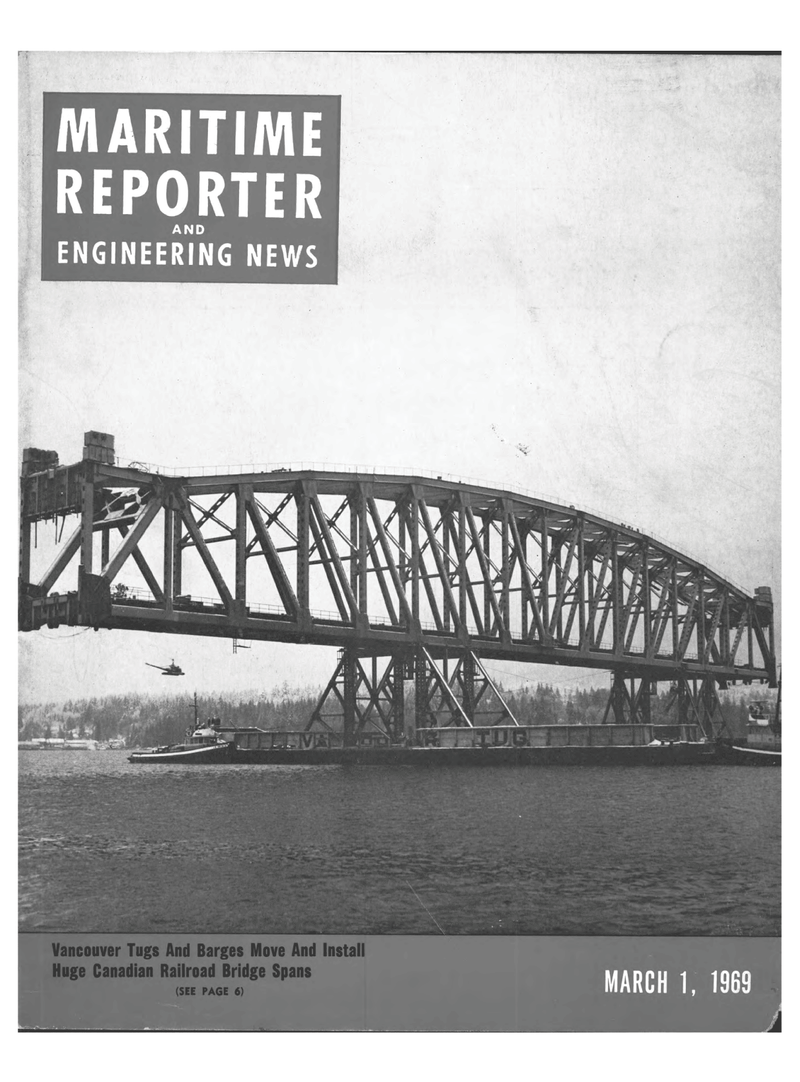 Maritime Reporter Magazine Cover Mar 1969 - 