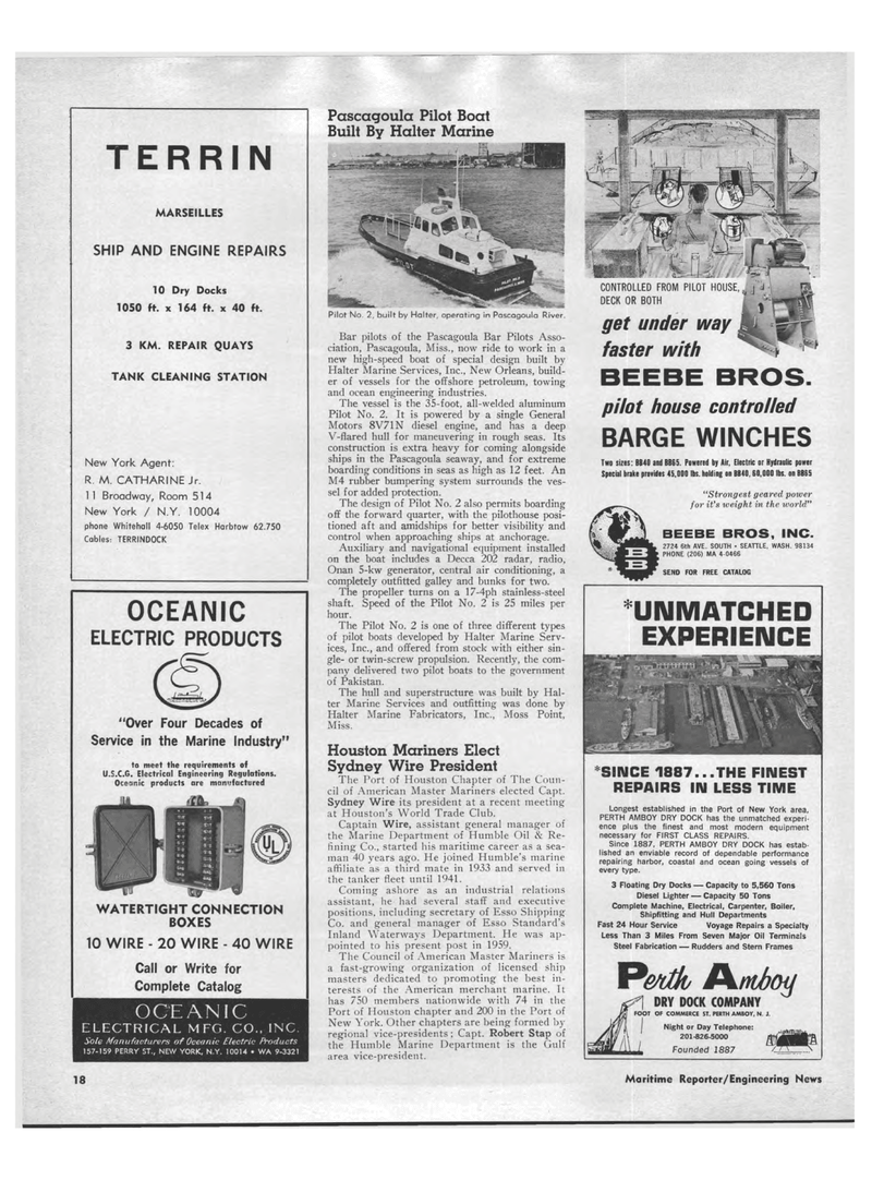 Maritime Reporter Magazine, page 16,  Mar 1969