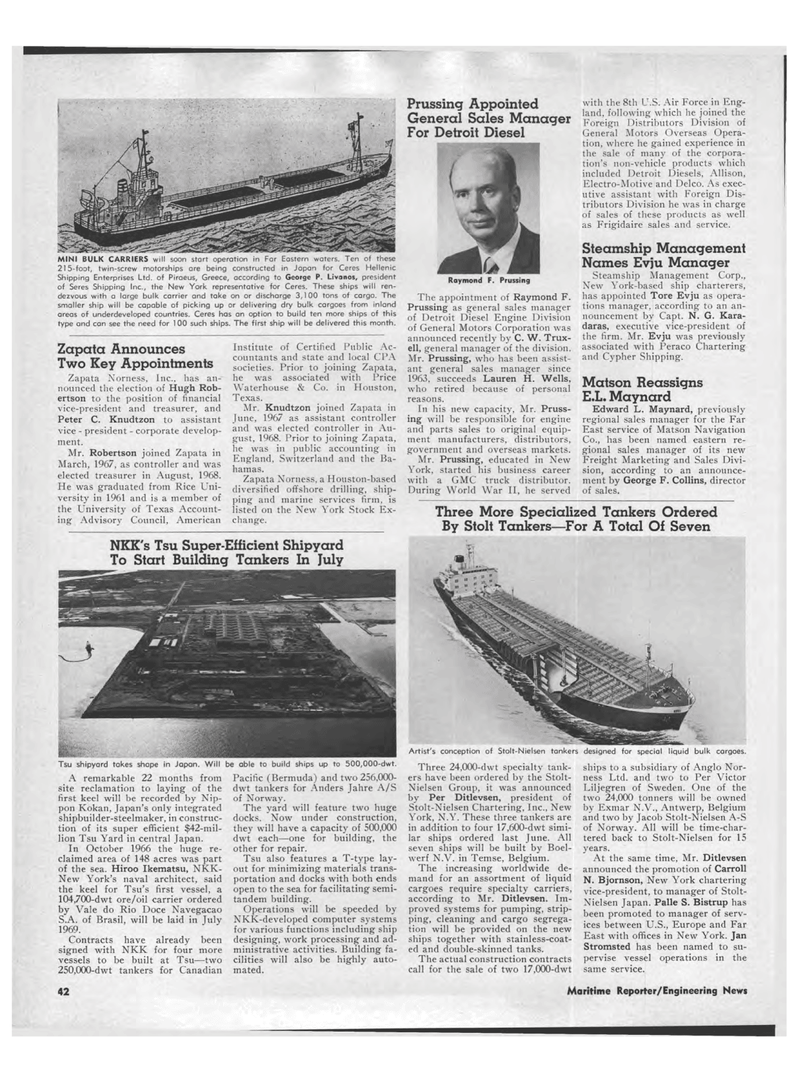 Maritime Reporter Magazine March 1969, 36 page