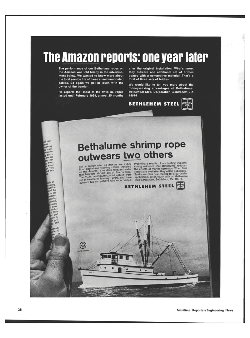Maritime Reporter Magazine, page 26,  Mar 15, 1969
