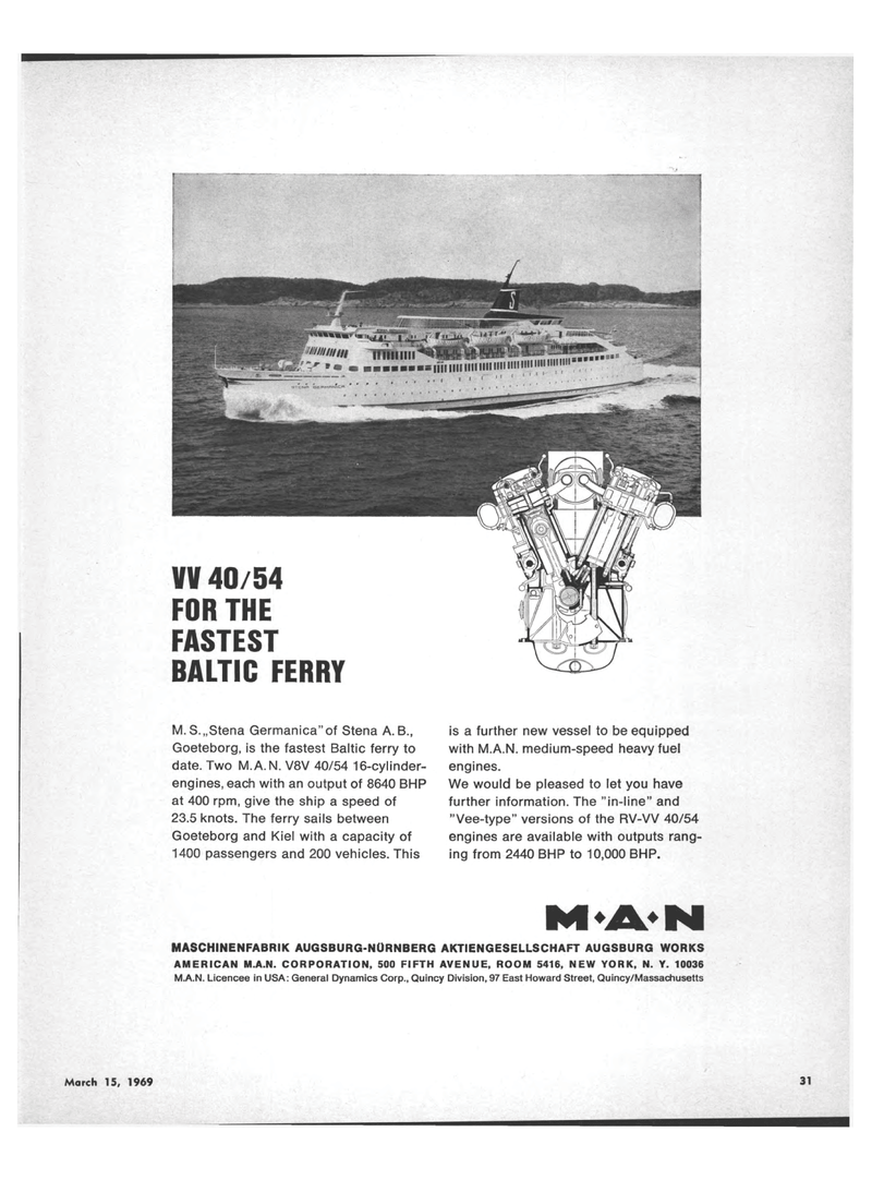 Maritime Reporter Magazine, page 29,  Mar 15, 1969