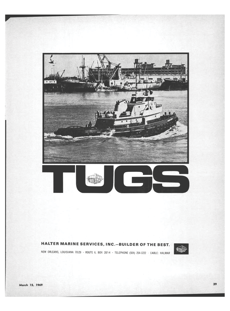 Maritime Reporter Magazine, page 37,  Mar 15, 1969