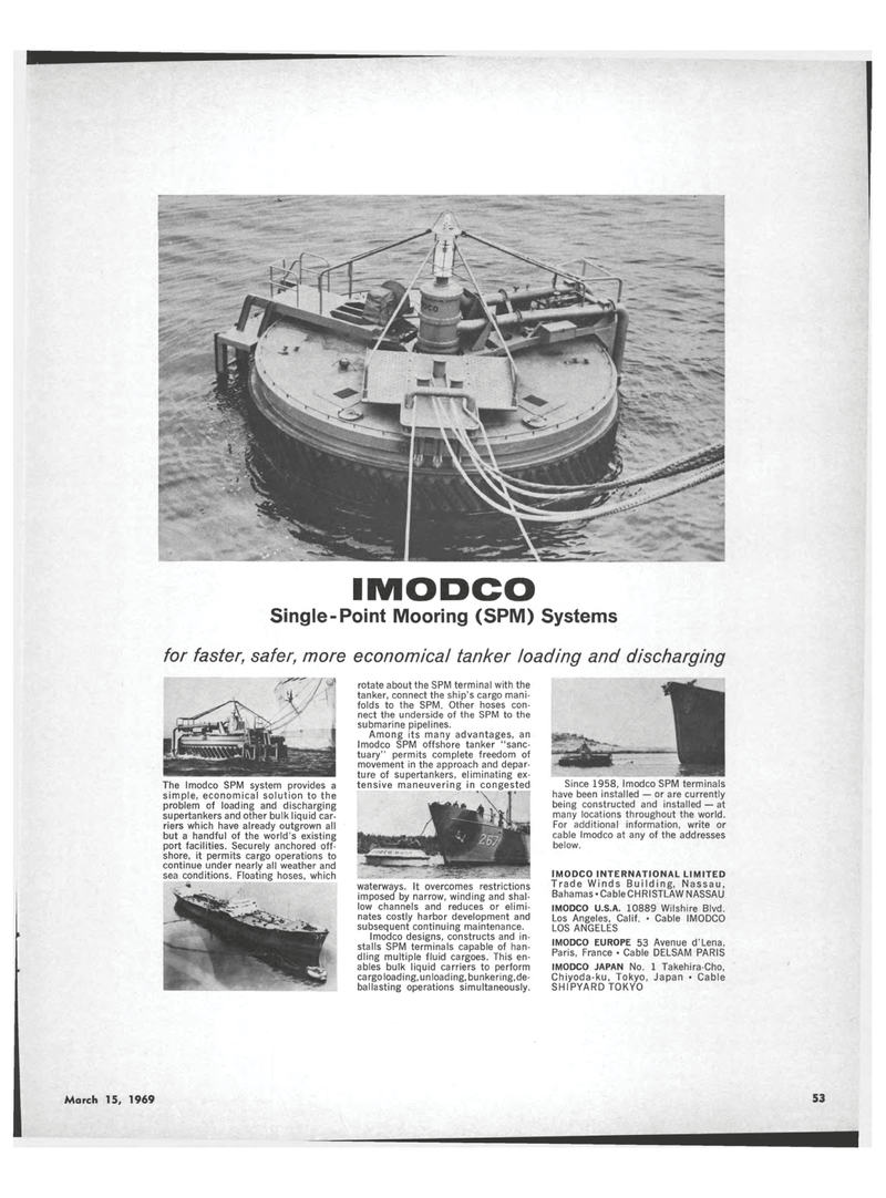 Maritime Reporter Magazine, page 51,  Mar 15, 1969