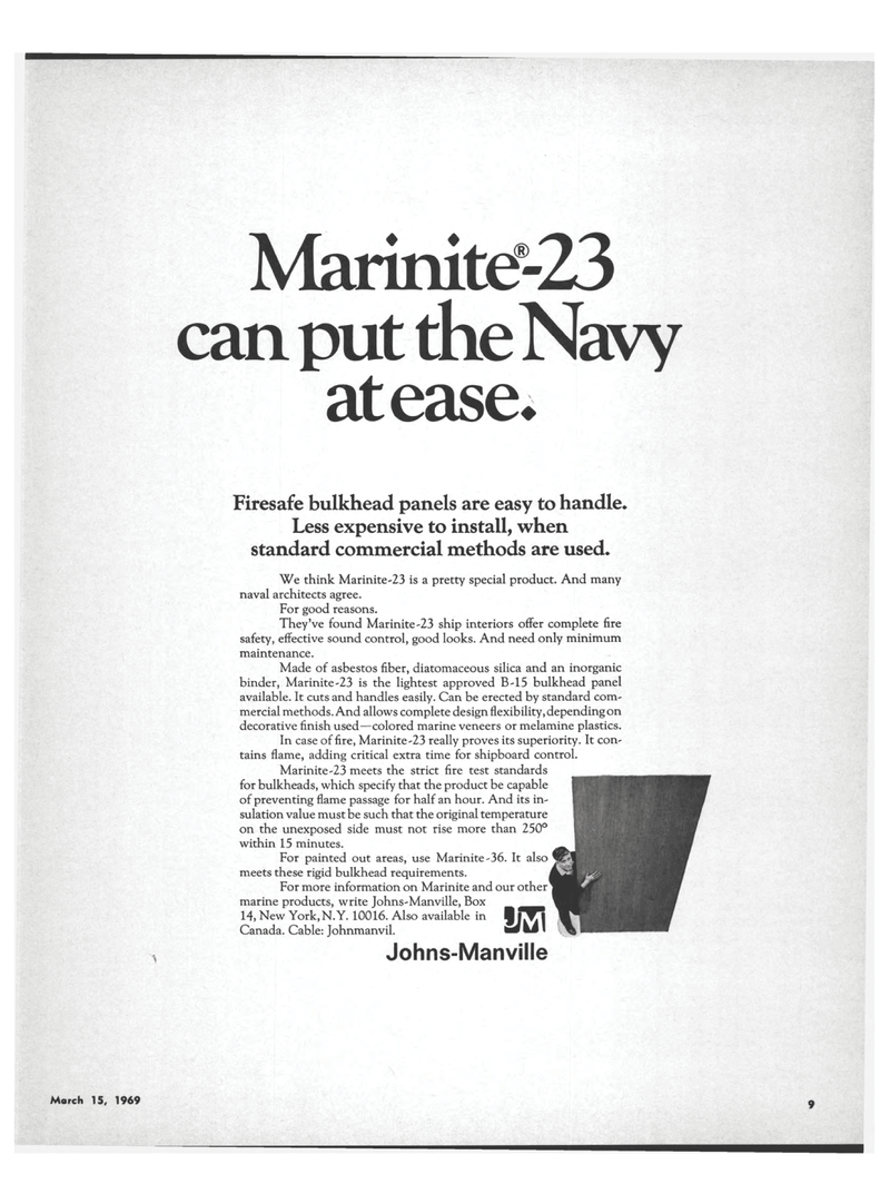 Maritime Reporter Magazine, page 7,  Mar 15, 1969