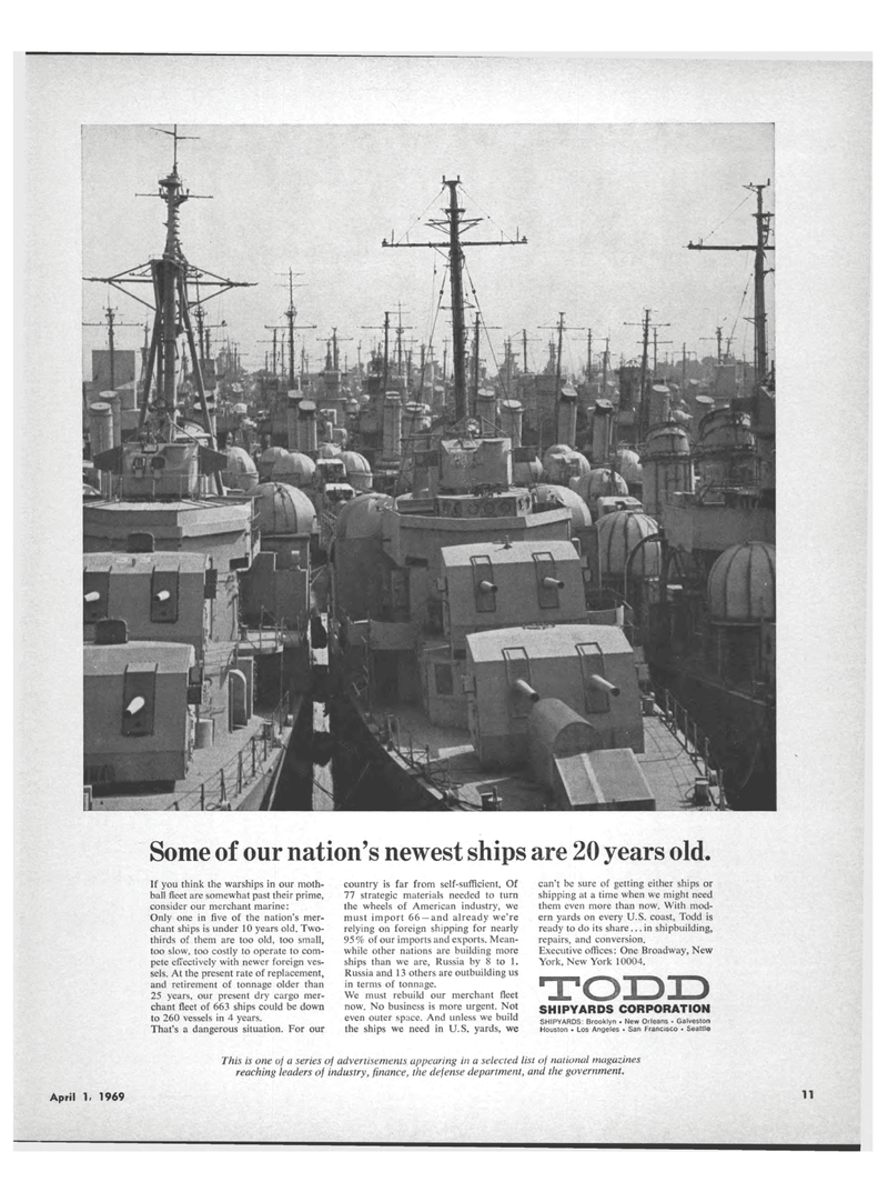 Maritime Reporter Magazine, page 9,  Apr 1969
