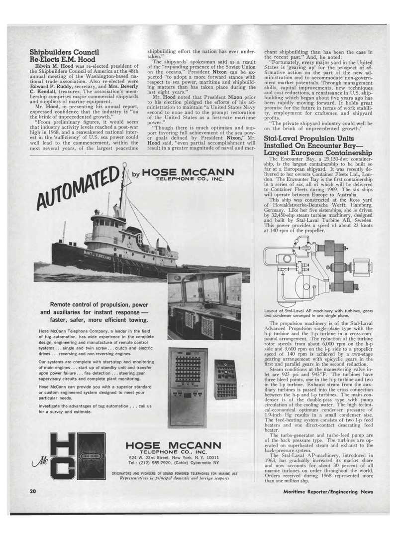 Maritime Reporter Magazine, page 18,  Apr 1969
