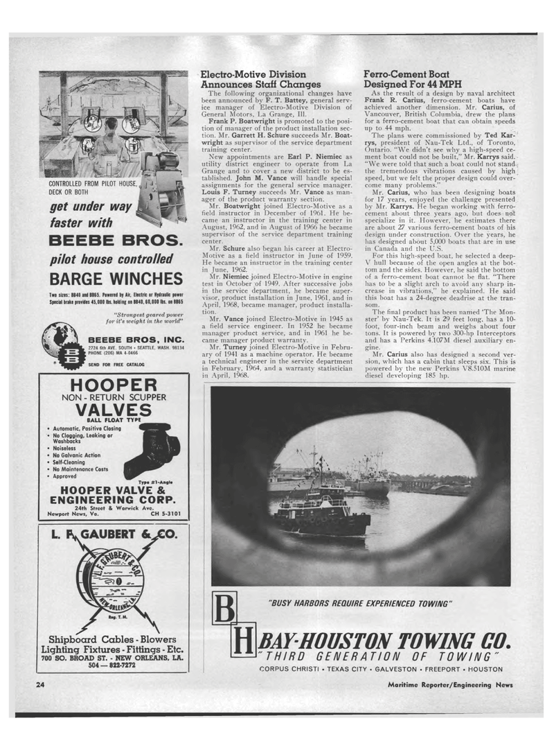 Maritime Reporter Magazine, page 22,  Apr 1969