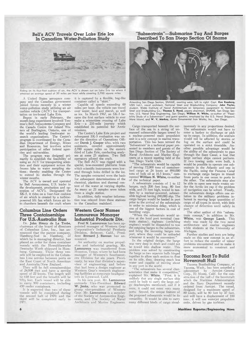 Maritime Reporter Magazine, page 4,  Apr 1969