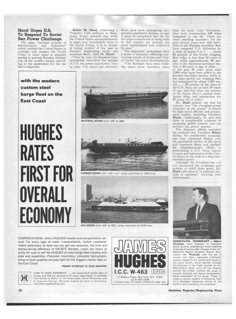 Maritime Reporter Magazine, page 8,  Apr 15, 1969