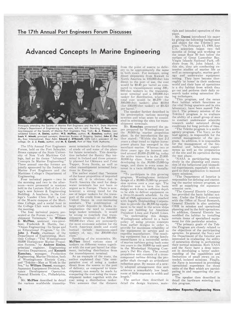 Maritime Reporter Magazine, page 16,  Apr 15, 1969