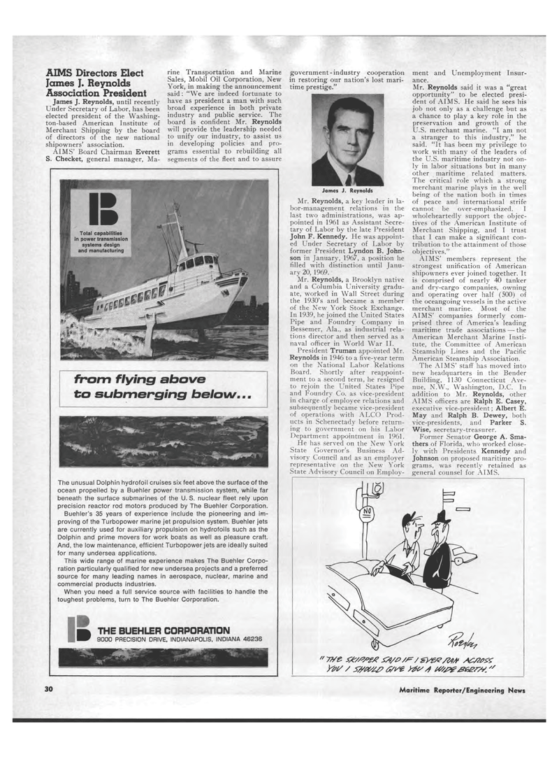 Maritime Reporter Magazine, page 28,  Apr 15, 1969