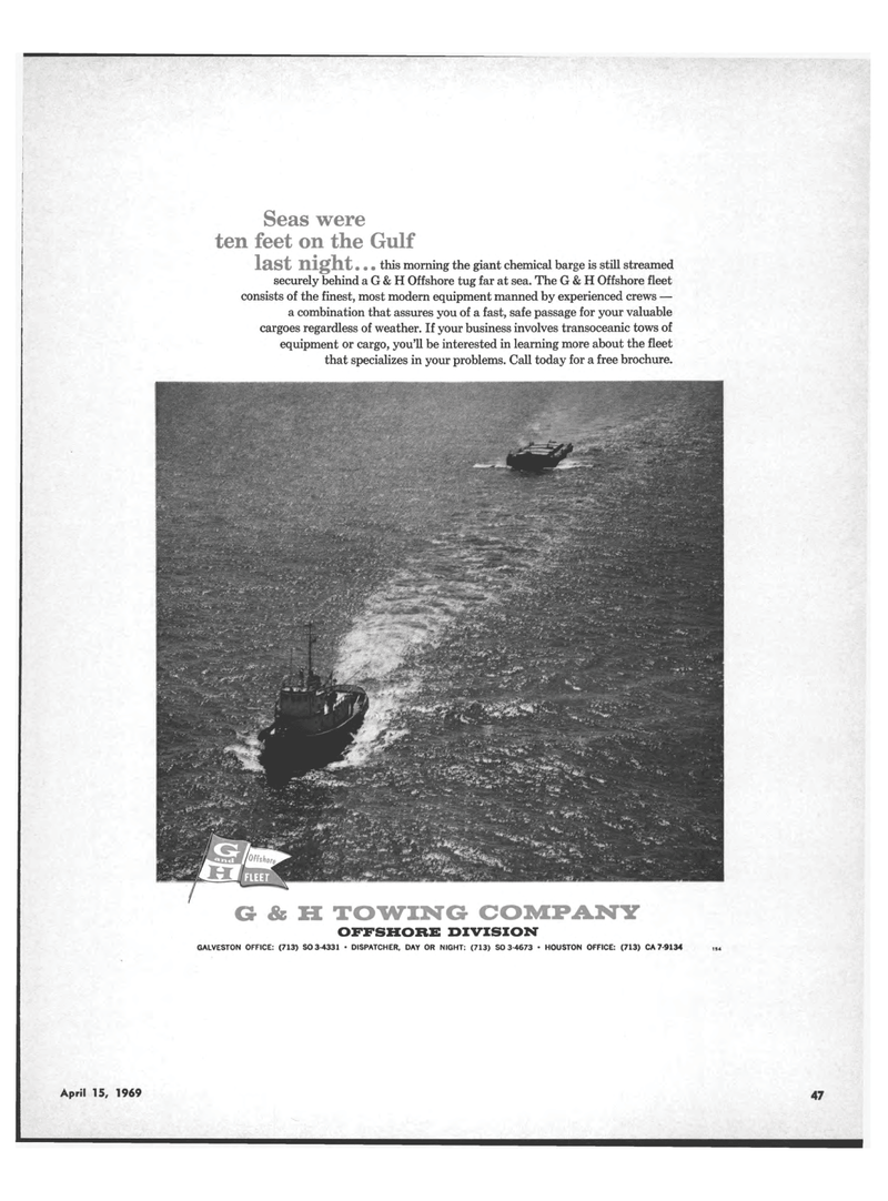 Maritime Reporter Magazine, page 45,  Apr 15, 1969