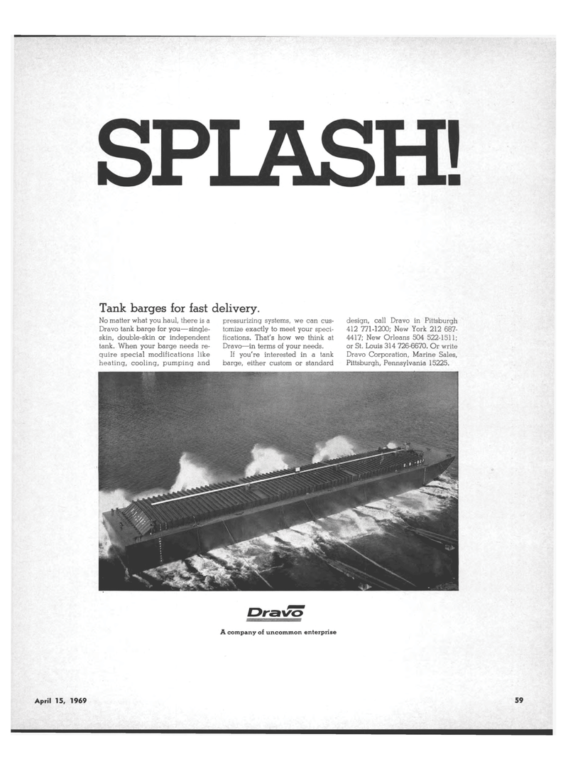 Maritime Reporter Magazine, page 57,  Apr 15, 1969