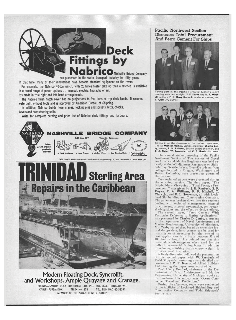 Maritime Reporter Magazine, page 14,  May 1969
