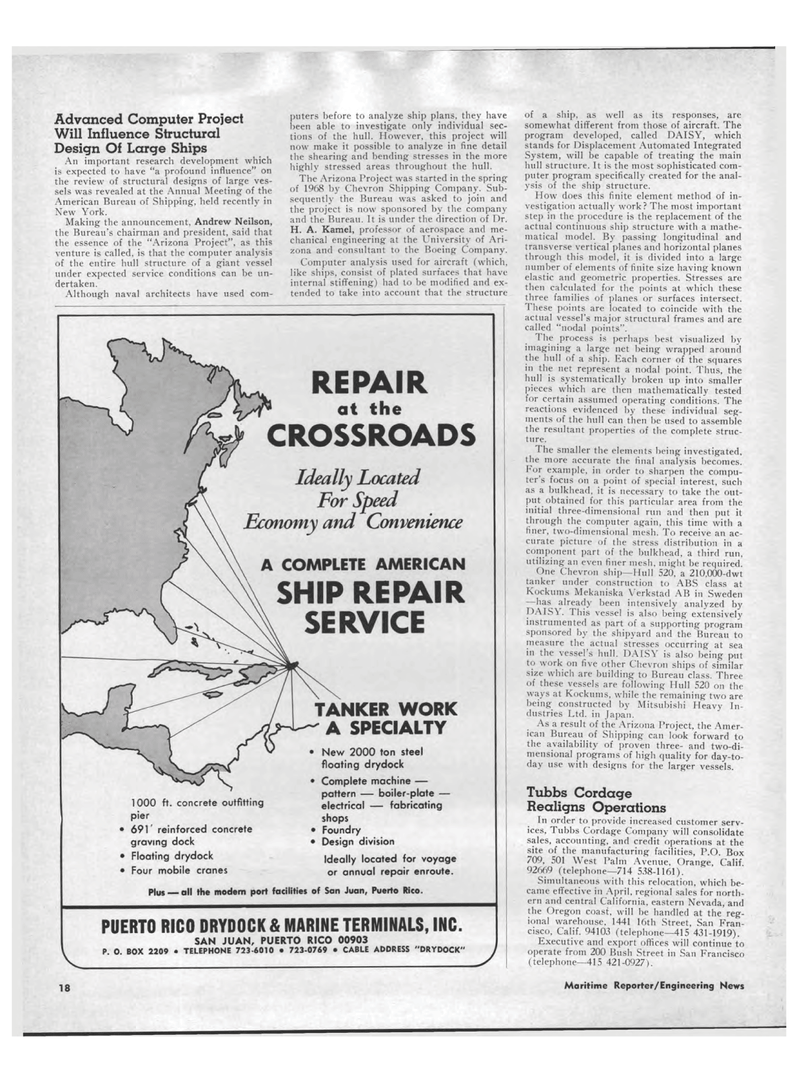Maritime Reporter Magazine, page 16,  May 1969