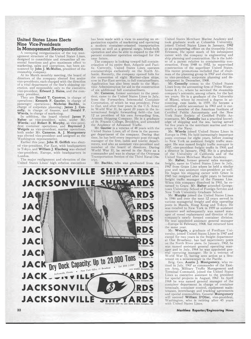Maritime Reporter Magazine, page 20,  May 1969