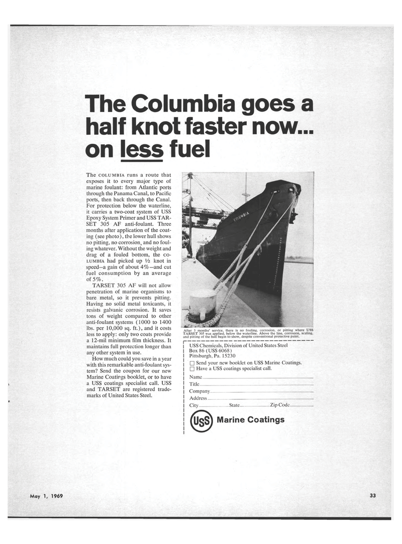 Maritime Reporter Magazine, page 31,  May 1969
