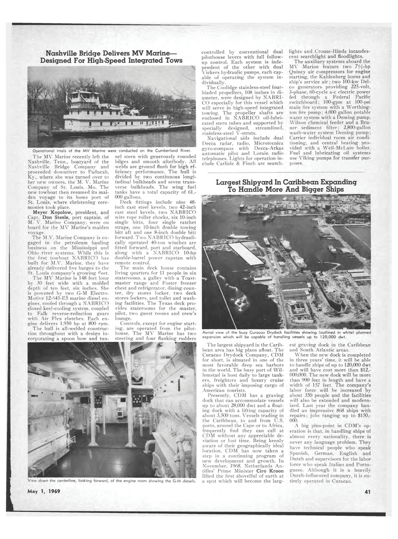 Maritime Reporter Magazine, page 39,  May 1969