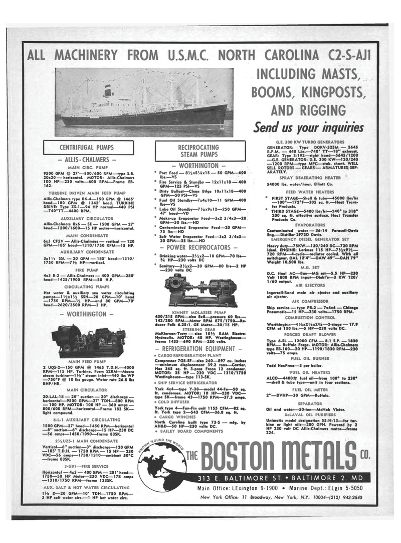 Maritime Reporter Magazine, page 45,  May 15, 1969