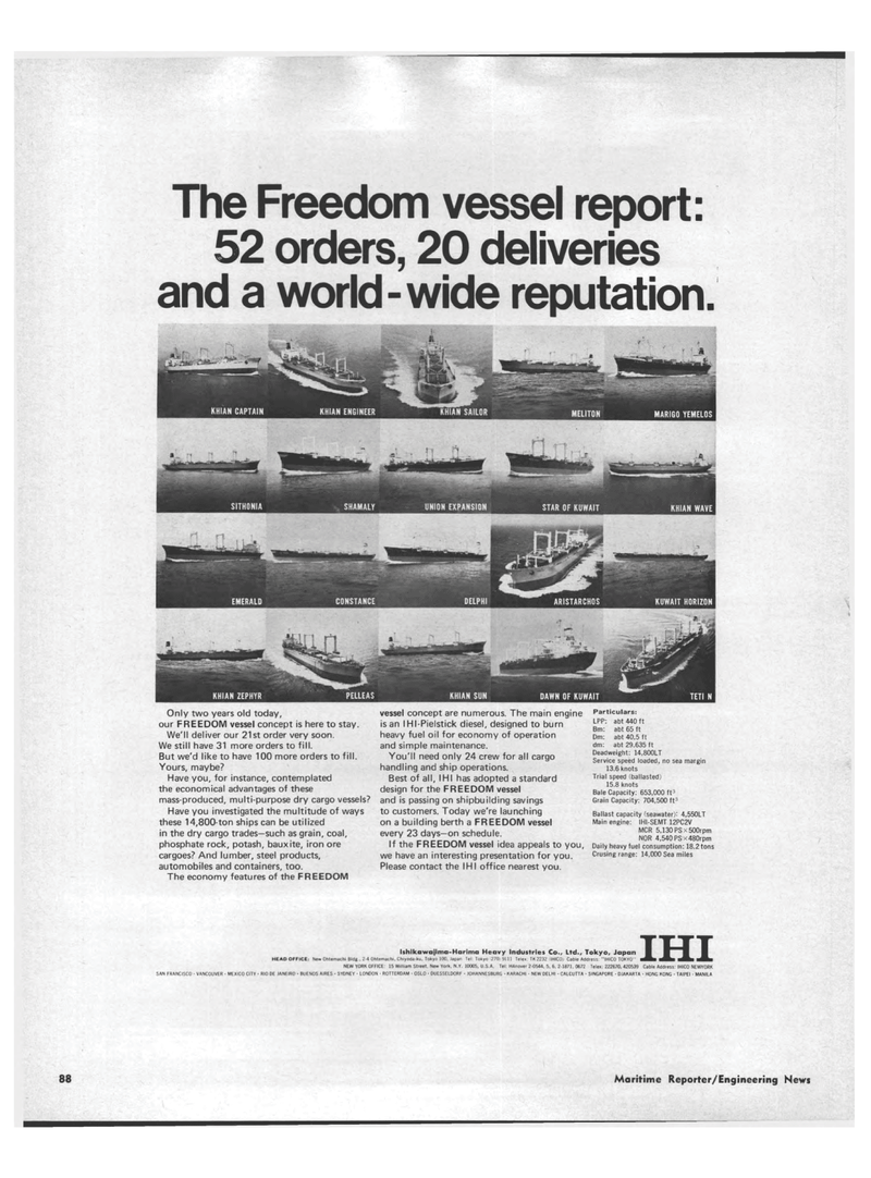 Maritime Reporter Magazine, page 84,  May 15, 1969