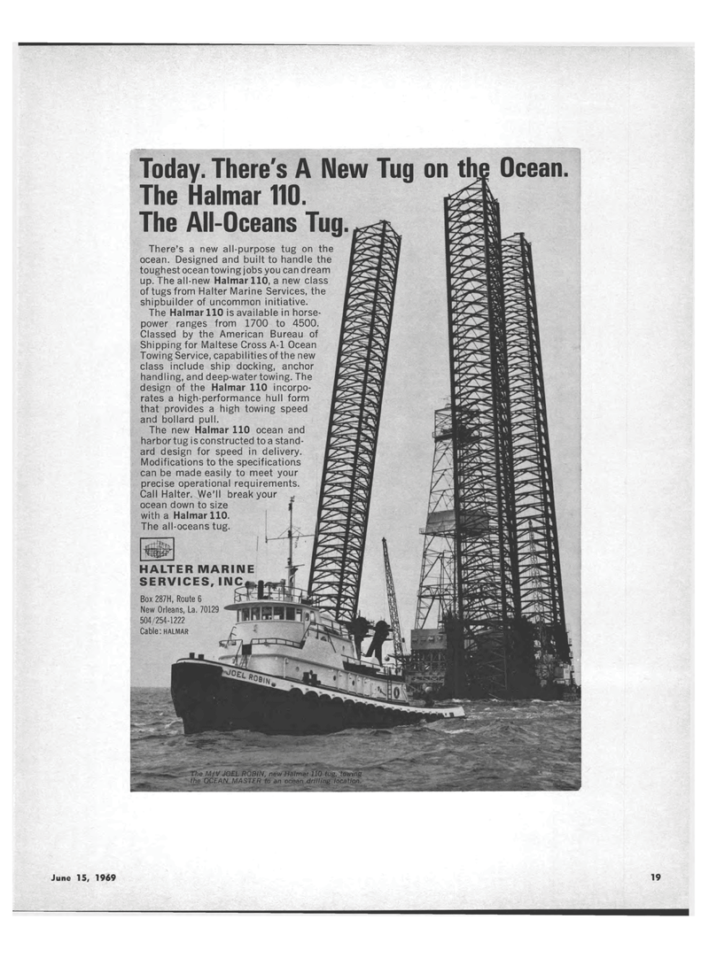 Maritime Reporter Magazine, page 17,  Jun 15, 1969