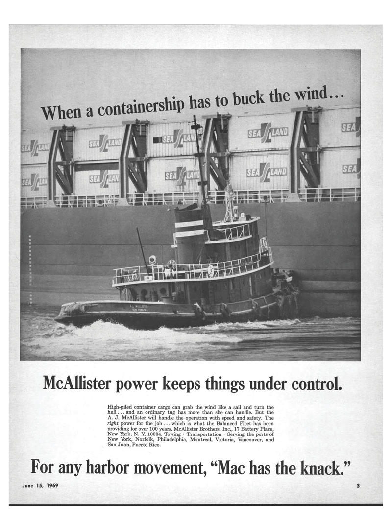 Maritime Reporter Magazine, page 1,  Jun 15, 1969