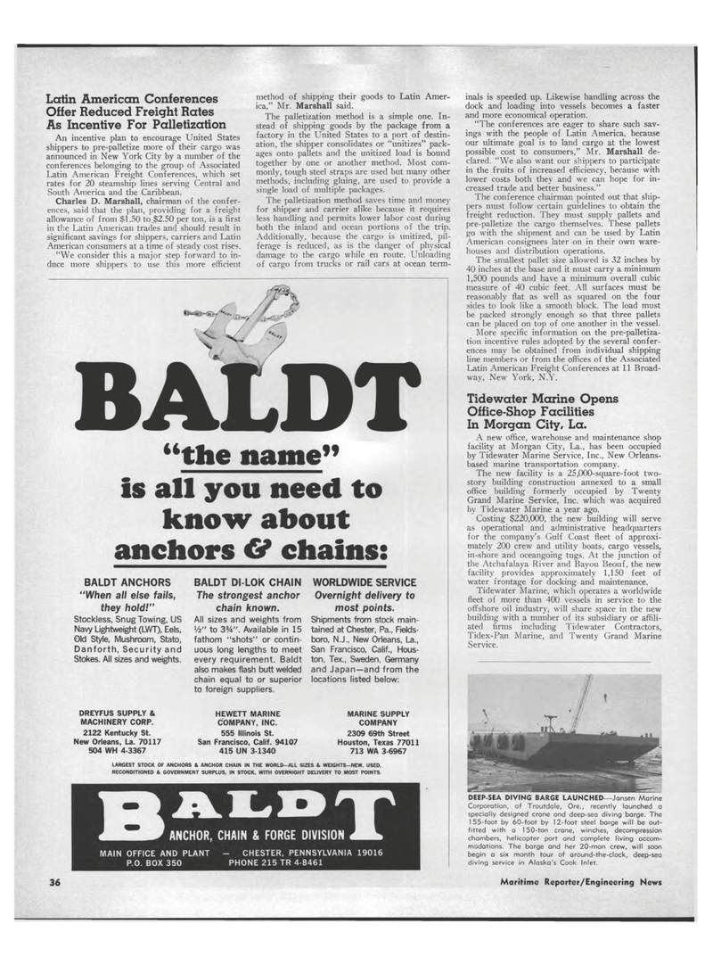 Maritime Reporter Magazine, page 34,  Jun 15, 1969
