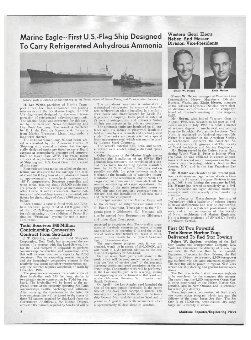 Maritime Reporter Magazine, page 4,  Jun 15, 1969