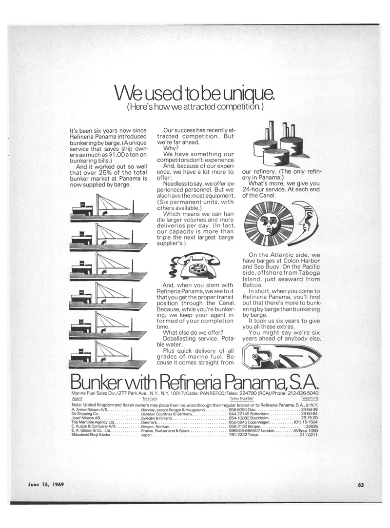 Maritime Reporter Magazine, page 61,  Jun 15, 1969