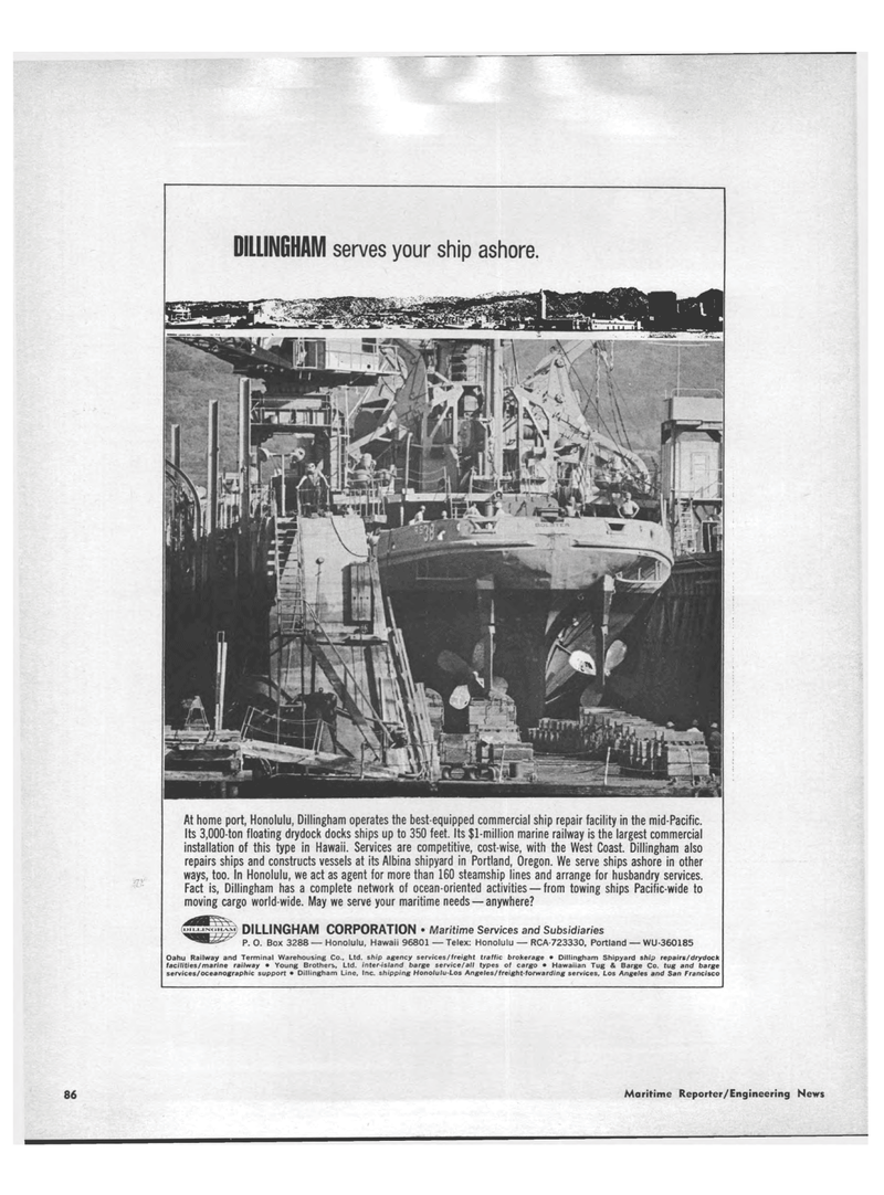 Maritime Reporter Magazine, page 84,  Jun 15, 1969