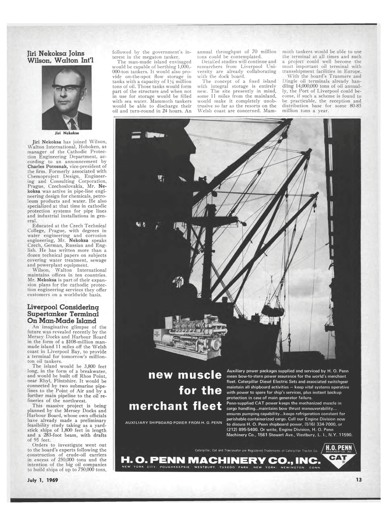 Maritime Reporter Magazine, page 11,  Jul 1969