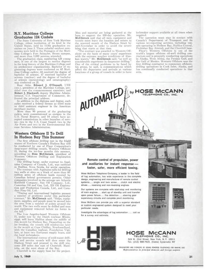 Maritime Reporter Magazine, page 19,  Jul 1969