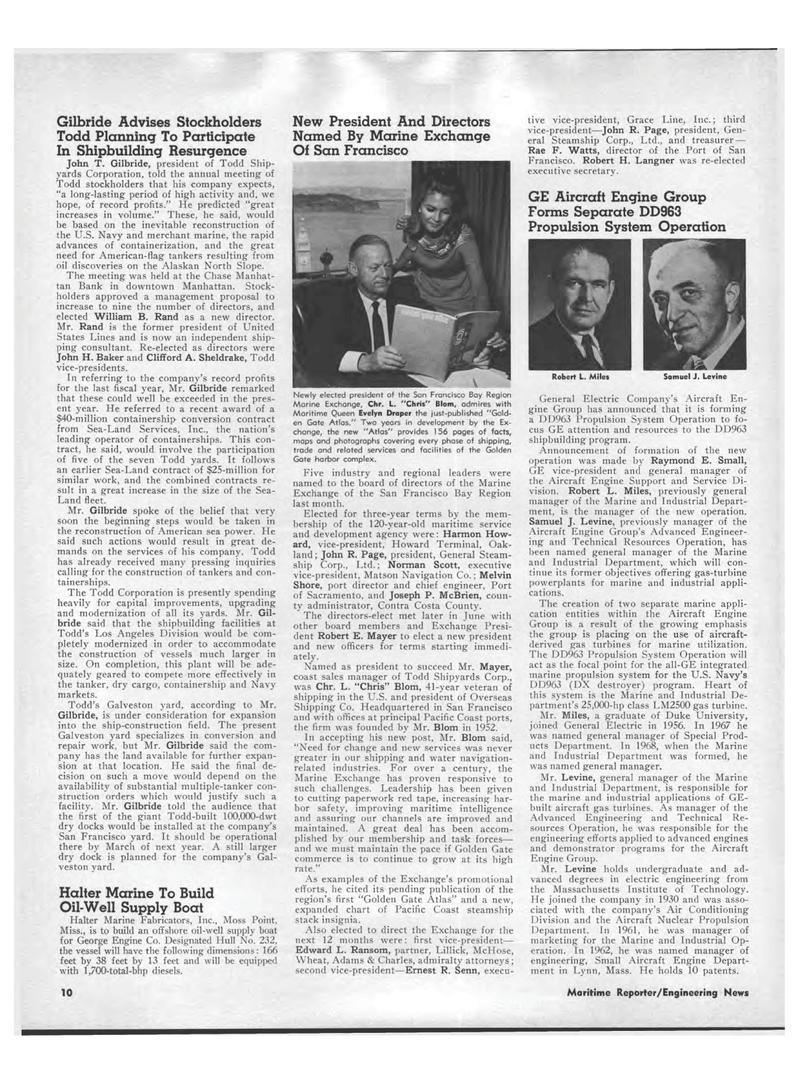Maritime Reporter Magazine, page 8,  Jul 15, 1969