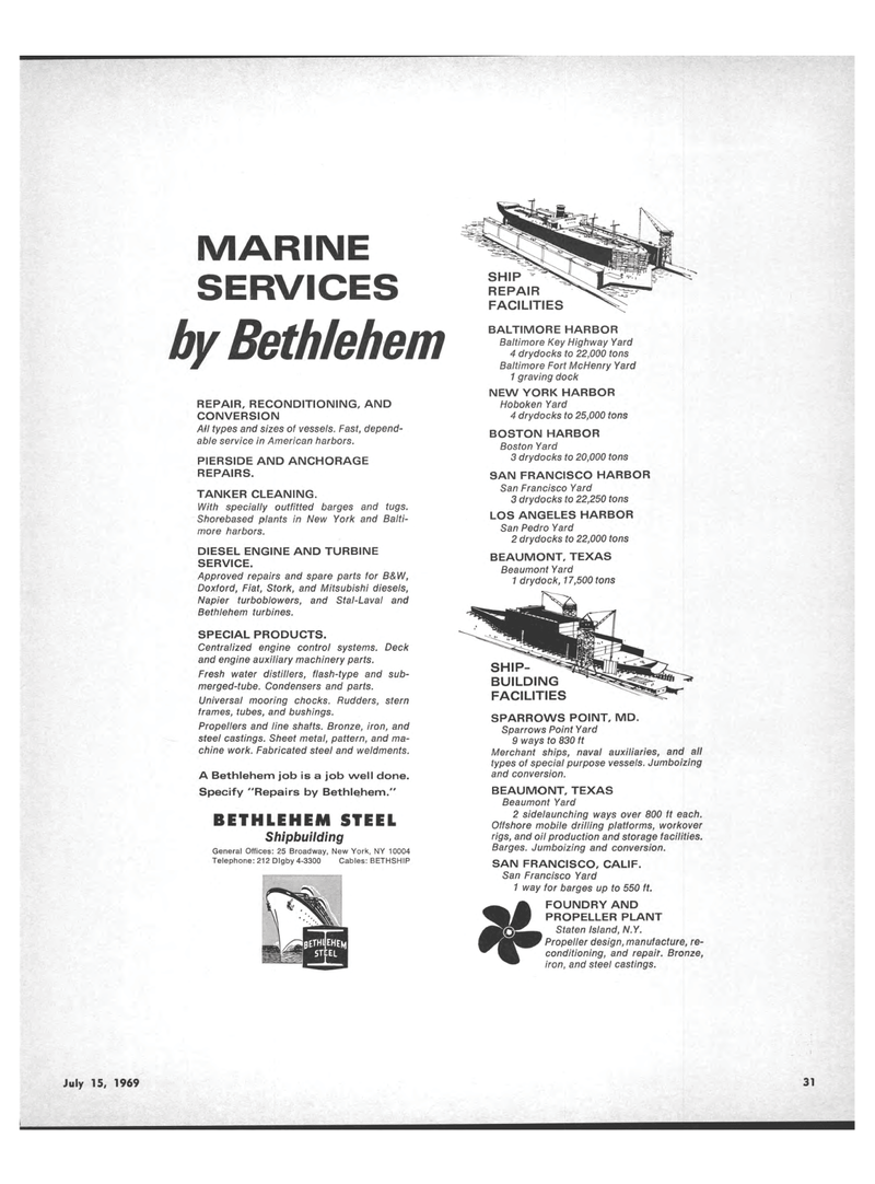 Maritime Reporter Magazine, page 29,  Jul 15, 1969