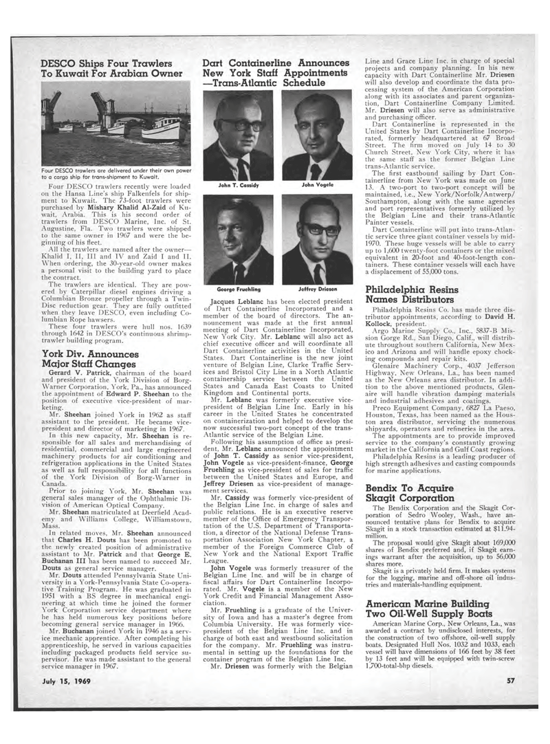 Maritime Reporter Magazine, page 53,  Jul 15, 1969