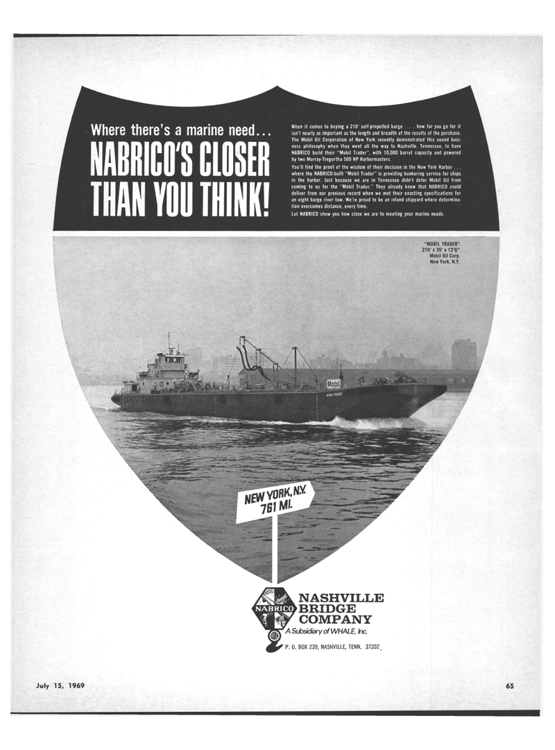 Maritime Reporter Magazine, page 61,  Jul 15, 1969