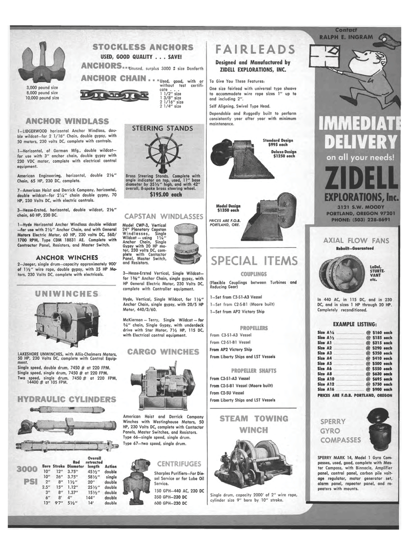 Maritime Reporter Magazine, page 51,  Aug 1969
