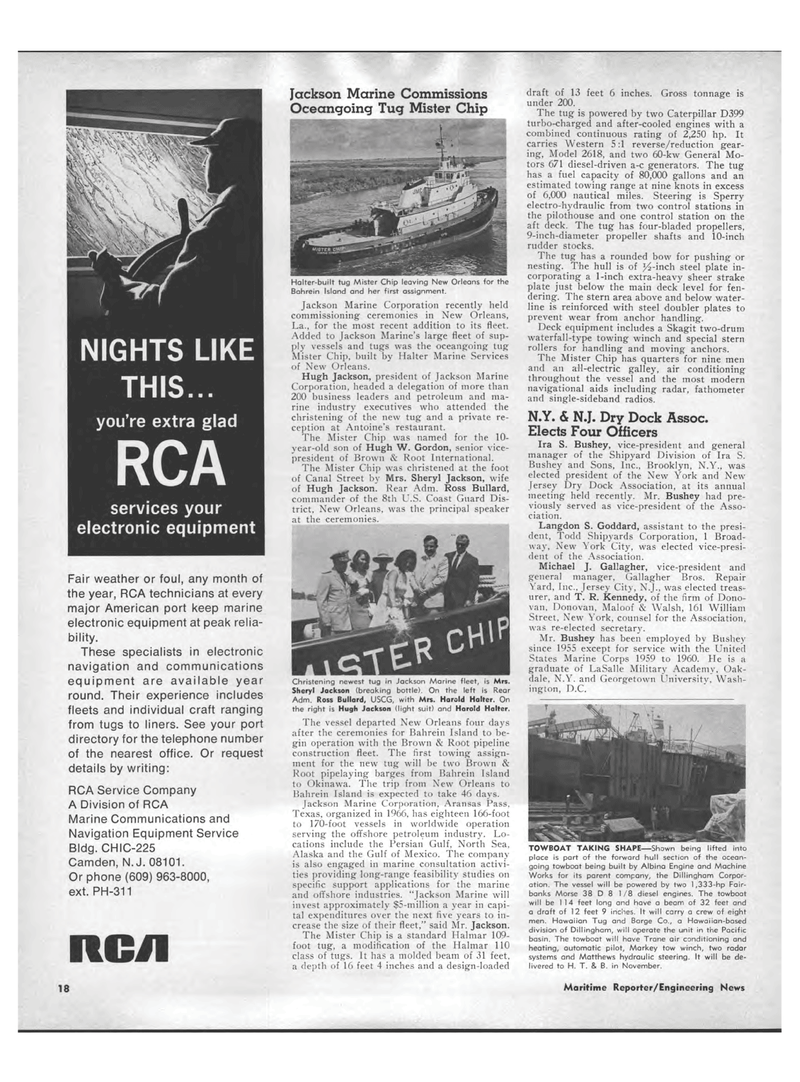 Maritime Reporter Magazine, page 16,  Aug 15, 1969
