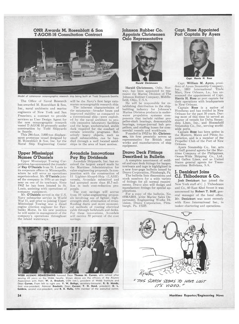 Maritime Reporter Magazine, page 52,  Aug 15, 1969