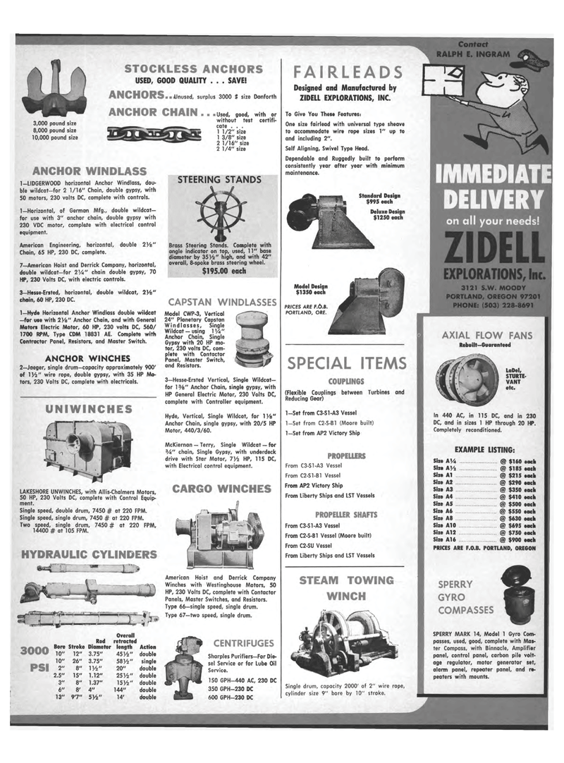 Maritime Reporter Magazine, page 63,  Aug 15, 1969